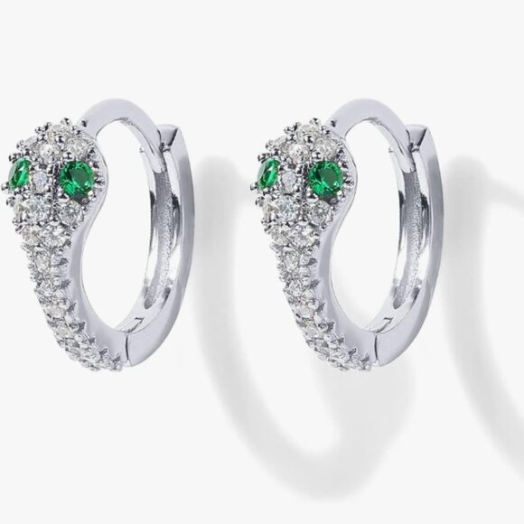 14K Gold White Gold Posts Chunky - Picture 4 of 7